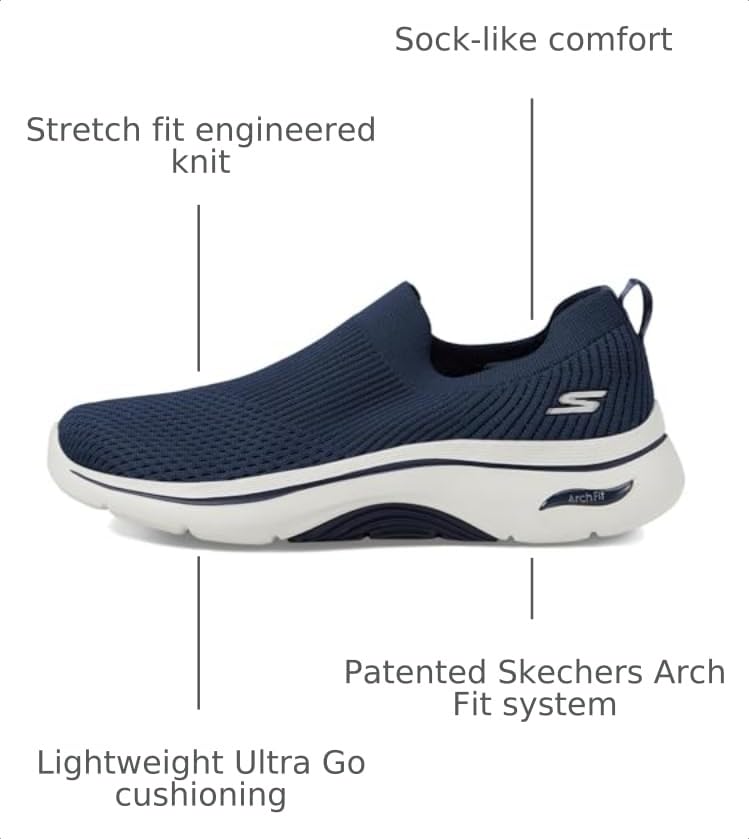 Image of Skechers Women's Go Walk Arch Fit 2.0 - Paityn | Arch Fit Removable Insole, Ultra Go Cushioning, Stretch Fit Upper, APMA Seal of Acceptance, Machine Washable, Vegan