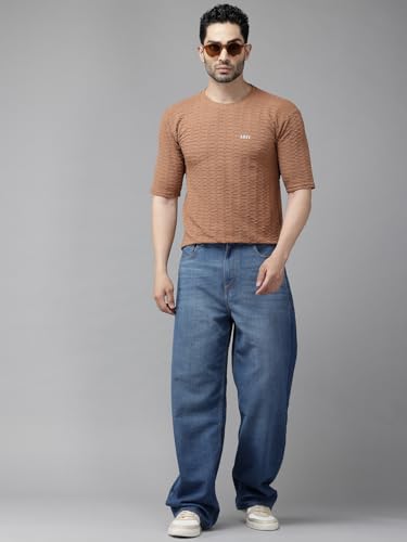 Image of TICOSS Men's Polyester Regular Fit T-Shirt