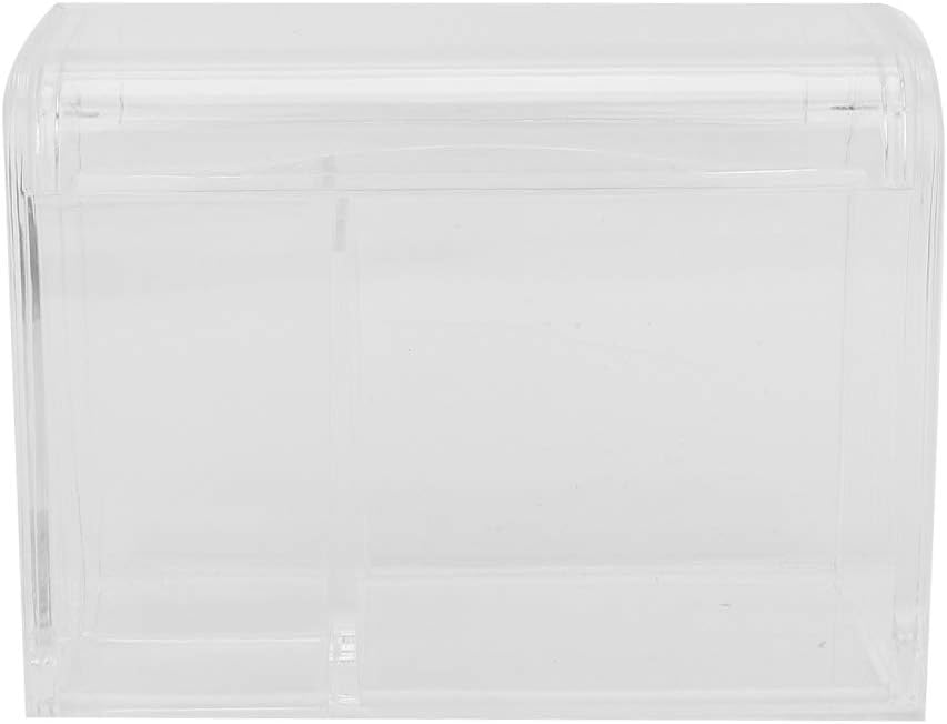 Brrnoo Transparent Cosmetic Organizer Box Vanity Puff Cotton Swab Holder