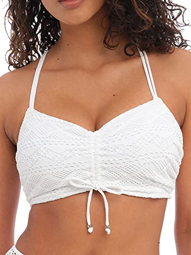 Freya Sundance Bralette Bikini Top White White 36G