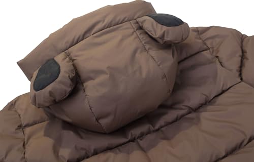 DINGDONG'S CLOSET Baby Tollder Kid Boy Girl Winter Ears Hooded Puffer Jacket Parka Coats Fleece Snow Outerwear3