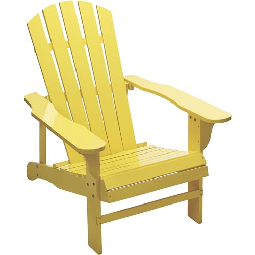 Leigh Country TX 38998 Adult Adirondack Yellow Chair - Thumbnail 6