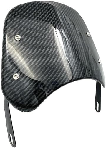 Déflecteur pare-brise universel moto au design carbone aérodynamique - 3