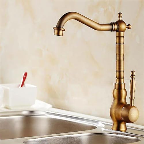 Grue household faucets mitigeur cuisine laiton antique rétro
