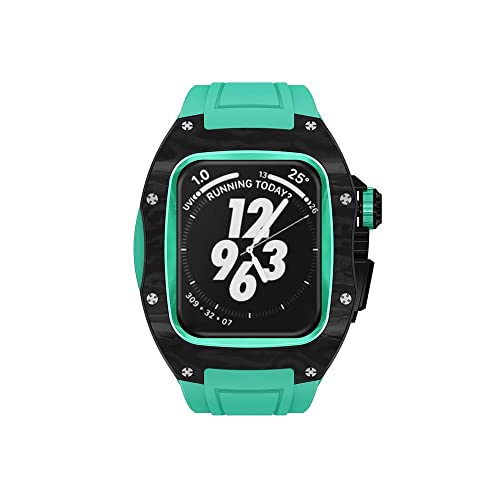 Fibre de carbone pour Apple Watch 45mm kit modification boîtier acier 44mm - 4