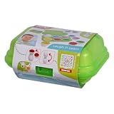 Simba 104010179 - ABC Eierformensortierer, 6 Eier mit bunten Formen zum Entdecken, sortieren, Babyspielzeug, 7cm, ab 12Monate