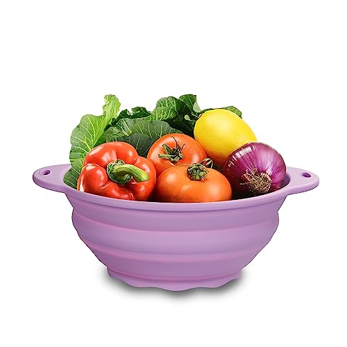 Jovilife Silicone Collapsible Bowl 88oz Large Camping Bowl Outdoor Hiking Travel Silicone Food...