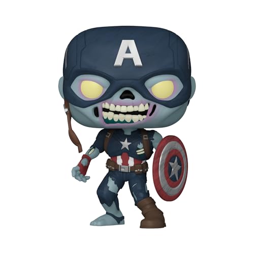 Funko 57375 Pop! Marvel: What If? - Zombie Captain America Vinyl Bobblehead thumb #1