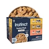 Instinct Flaked Entrees in Gravy, Wet Canned Cat Food, Grain-Free - Variety Pack, 3 oz. Cans (Pack of 12)