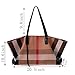 Handbags for Women, Canvas Fashion Shoulder Bag, Tote Bag Purse Top Handle Hobo Handbag, Large Capacity Purse Satchel (HB-Brown)