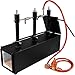 Propane Gas Forge, Triple Burner 2700℉ Blacksmithing Forge Large Capacity Forge, Square Propane Burner Forge with V-Bit Tongs & Leather Welding Gloves for Farrier, Knife and Tool Making