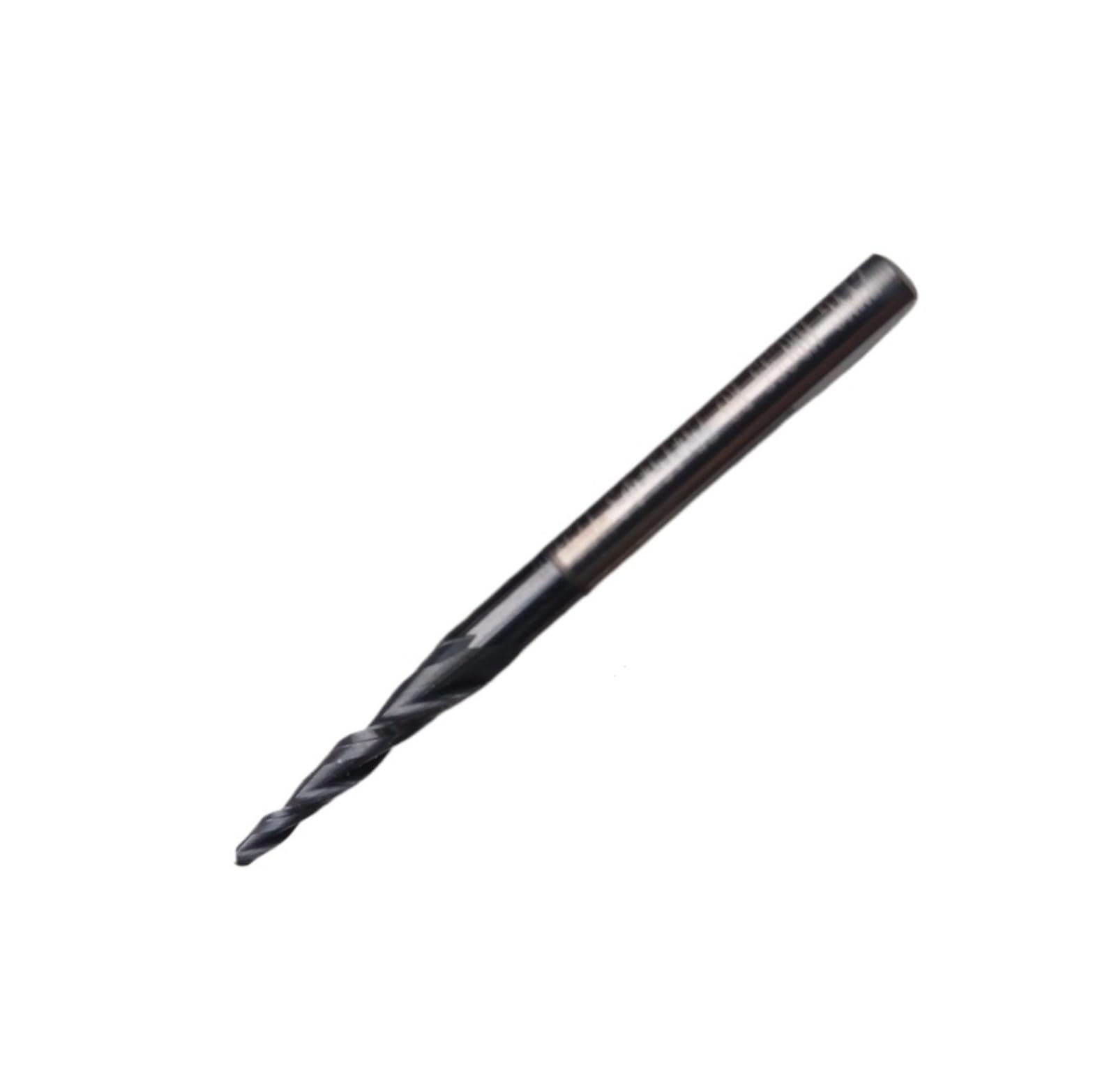 1/5/10PCS R0.25-R2.0 3.175mm 1/8 "2F D4mm HRC55 Carburo Cono Sfera Naso Fresa Strumenti for Incisione Su Legno