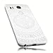 Produktbild mumbi Hülle kompatibel mit LG Nexus 5X Handy Case Handyhülle mit Motiv Mandala weiss, transparent