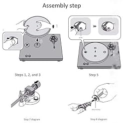 NAMSAR Retro Vinyl Record Player, Portable Bluetooth Vinyle Turntable Encodeur numérique intégré stéréo Haut-Parleur et la Courroie d’entraînement, entrée auxiliaire, RCA, 2 Vitesses 33/45 RPM - Les Beatles, Paul McCartney, John Lennon, RIngo Starr, George Harrison NAMSAR Retro Vinyl Record Player, Portable Bluetooth Vinyle Turntable Encodeur numérique intégré stéréo Haut-Parleur et la Courroie d'entraînement, entrée auxiliaire, RCA, 2 Vitesses 33/45 RPM – Image 4