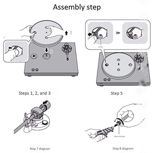 NAMSAR Retro Vinyl Record Player, Portable Bluetooth Vinyle Turntable Encodeur numérique intégré stéréo Haut-Parleur et la Courroie d’entraînement, entrée auxiliaire, RCA, 2 Vitesses 33/45 RPM - Les Beatles, Paul McCartney, John Lennon, RIngo Starr, George Harrison NAMSAR Retro Vinyl Record Player, Portable Bluetooth Vinyle Turntable Encodeur numérique intégré stéréo Haut-Parleur et la Courroie d'entraînement, entrée auxiliaire, RCA, 2 Vitesses 33/45 RPM – Image 5