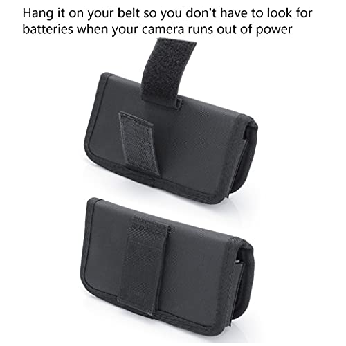 Foto DSLR Batterijhouder 3 Opbergtas, Camera Batterij Case met SD-kaarthouder Pouch - PLMN - Afbeelding 5