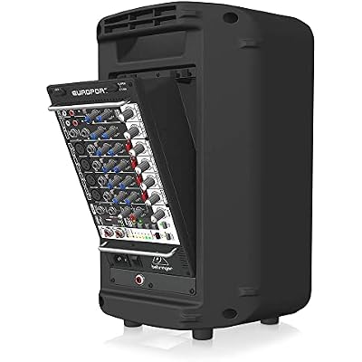 Behringer EUROPORT EPS500MP3 Ultra-Compact 500 Watt 8 Channel Portable PA System with MP3 Player, Reverb and Wireless Option