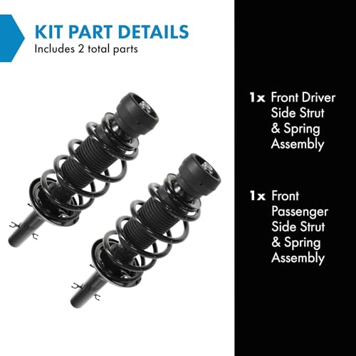Image of TRQ Front Driver Side Strut and Spring Assembly Set