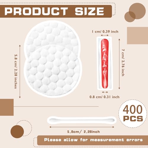 Tondiamo 400 Set Hotel Vanity Set Individual Vanity Kit Hotel Hospitality Set Disposable Travel Amenities Kit Bulk Include Cosmetic Cotton Pads, Cotton Swabs, Nail File for Shelter Homeless - Thumbnail 2