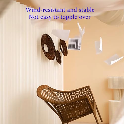 Cloison de séparation rétractable pour salons et chambres en papier blanc modulable - 6