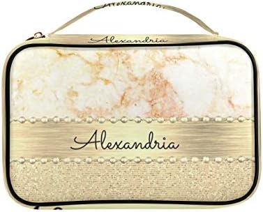 Yzx 高級金ゴールドとピンク大理石 ジュエリーポーチ ジュエリーバッグ ジュエリーケース 携帯用 アクセサリーケース 新色 母の日 ご褒美 ギフト 収納バッグ トラベルポーチ 旅行 プレゼント