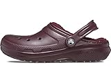 Dark cherry Crocs Classic Lined Clog Sandalen Unisex Erwachsene, Dark Cherry, 38/39 EU