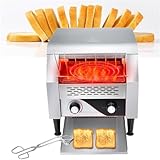 ✿【Large application】 : convient des tranches blanches traditionnelles aux moitiés de bagels de blé copieux, petits pains, beignets, etc. Le grille-pain commercial est suffisamment compact pour tenir dans les espaces restreints. Ils sont largement utilisés pour les cafés, les buffets et les cafés.