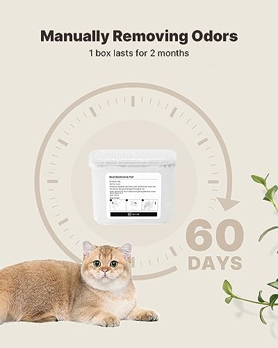 Haabuns PAWBBY Cápsula desodorizante aromática Hvdrocarbons para caixa de areia de gato autolimpante