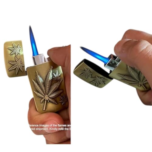 Image of Jpack Premium Gold Slim Tiger Print | Refillable Butane Gas Cigarette Lighter | Windproof Jet Flame | Pocket Lighter for Men
