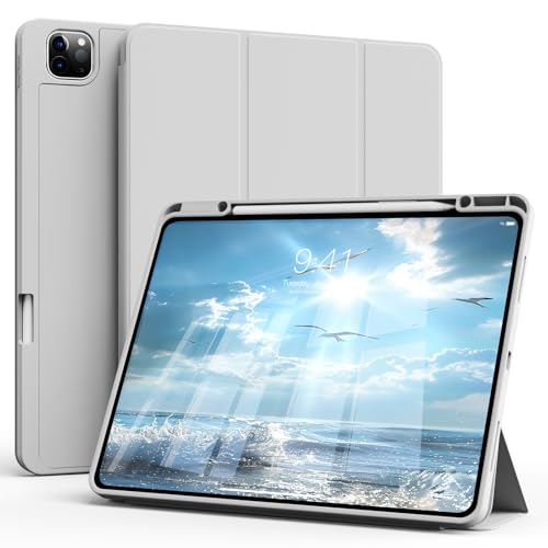 Coque iPad Pro 11 haut de gamme en TPU souple gris protecteur avec veille automatique
