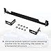 X AUTOHAUX Universal Oil Cooler Mounting Bracket Kit 330mm Aluminum Alloy Engine Oil Cooler Radiator Adapter Kit Oil Cooler Bracket Kit Black Transmission Oil Cooler Mounting Kit