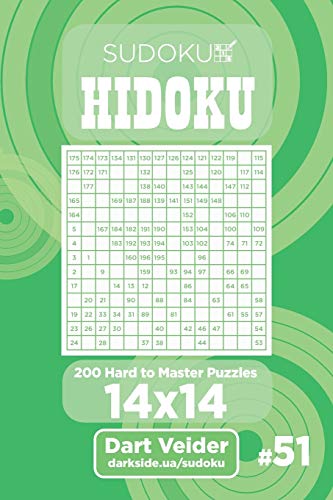Sudoku Hidoku - 200 Hard to Master Puzzles 14x14 (Volume 51)