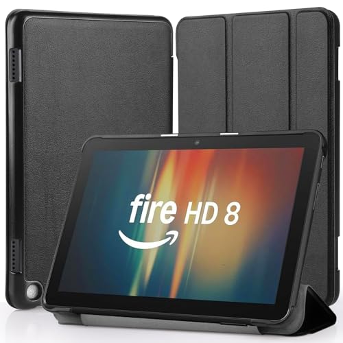 Hianjoo Funda Compatible con Fire HD 8 8' 2024/2022 /2020, Funda para Tableta Protectora Delgado...