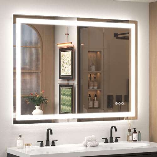 Image of 48x36 Inch LED Bathroom Mirror for Wall
