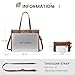 LOVEVOOK Laptop Bag for Women,Vintage Tote Bag for Work,Waterproof Handbags Shoulder Bag,Leather Office Computer Bag