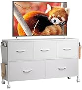 Amazon｜WLIVE チェスト タンス キャスター付き サイドポケット付き 2