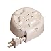 Retractable Extension Cord with Two Sockets