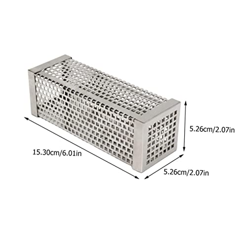 Toyvian Tubo De Ahumador De Acero Inoxidable para Barbacoa Herramientas para BBQ 6 Pulgadas Accesorios para Parrilla Compatible Parrillas De Gas y Eléctricas Adecuado para Ahumar Verduras y Carnes - imagen 2