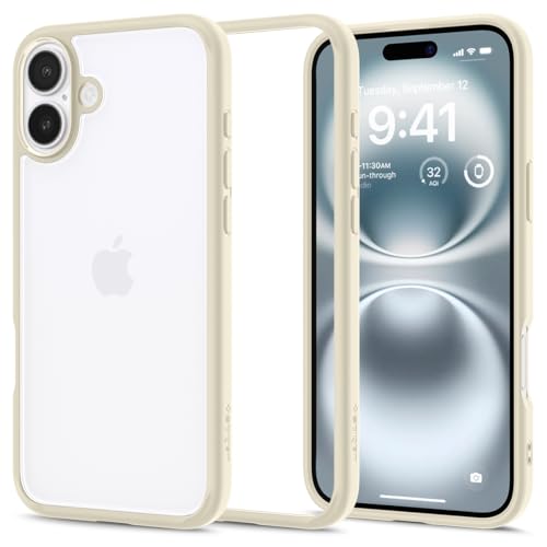 Image of Spigen for iPhone 16 Plus Case, Ultra Hybrid [No Magnet Ring][Anti-Yellowing] - Mute Beige