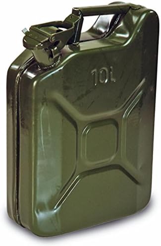 Tanica Carburante Metallica 10L Verde - Omologata ONU Per Benzina E Diesel