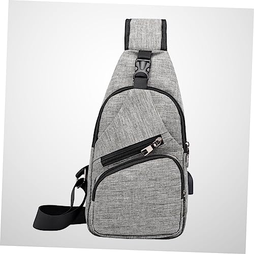 Amosfun Pacote bolsa transversal para homens crossbody de lona bolsa transversal masculina saco do m