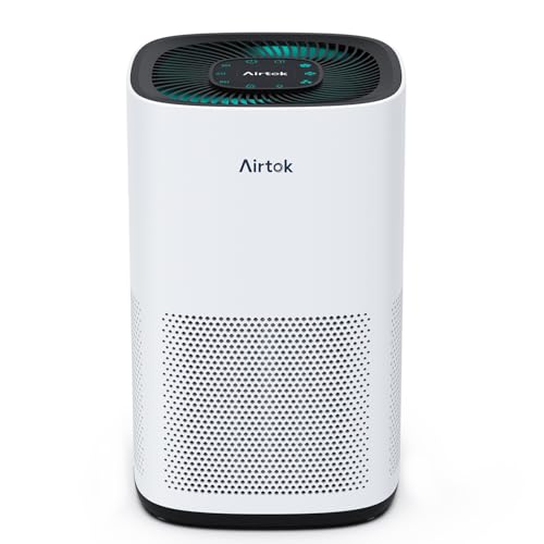 Purificador de aire AIRTOK AP1001 para habitaciones de hasta 75 metros cuadrados, filtro HEPA, blanco