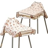 Happy Flute Long Sleeve Baby Bib-Mess Proof Baby Feeding Bibs with Adjustable Design,Long Sleeve Bibs for Babies during Eating or Highchair Use