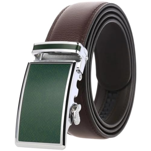 Men's Four Seasons Solid Color Belt Alloy Automatic Buckle Business Casual Belt3