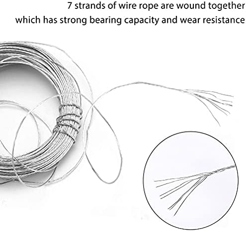 32.5 Feet(10m) Picture Hanging Wire, 1mm Meta Braided Picture Wire for Photo Frame Mirror Artwork Clock