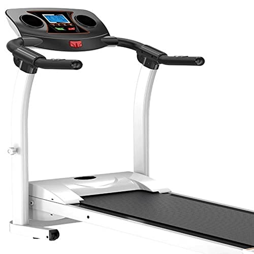 Image of Folding Running Training Treadmill Mini Walking Machine Home Fitness Equipment Gym Sports Exercise with Electric (White)