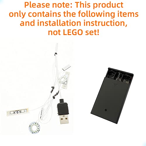 GEAMENT LED Light Kit Compatible with LEGO Captain Rex Helmet - for Star Wars 75349 Model (Building Set Not Included) - Image 3