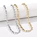 14K Gold Plated Chunky Chain Choker Necklaces for Women Gold Statement Graduated Link Paperclip Chain Punk Fashion Jewelry (Gold Silver Set)