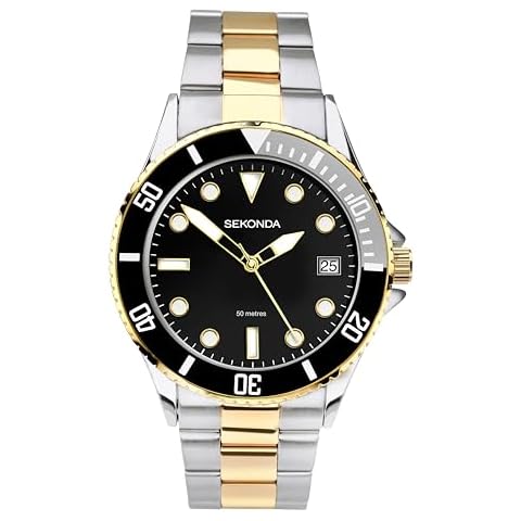 Sekonda Men's Quartz Watch with Stainless Steel Strap Cover