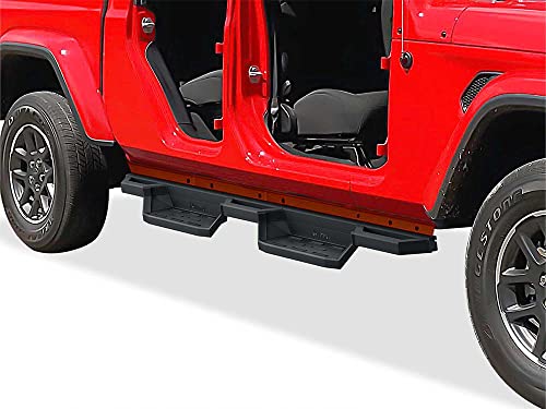 Estribos laterales de acero inoxidable Tuxtreme para Jeep Gladiator
